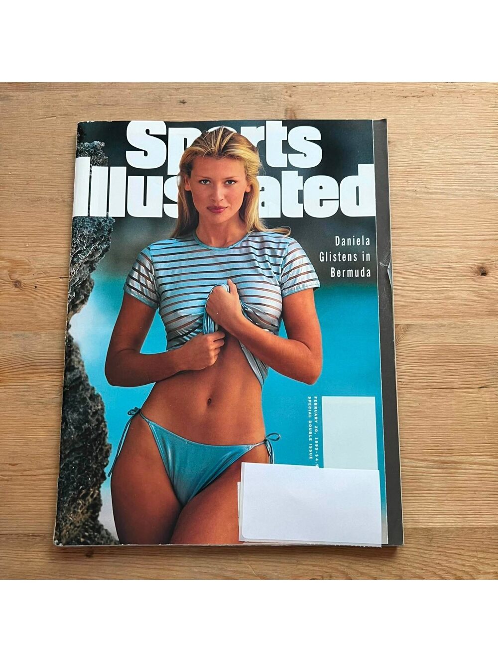 Sports Illustrated Daniela Glistens in Bermuda February 20, 1995 Magazine BK03